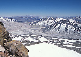 Snow and the Atacama desert