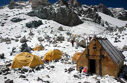 Our high camp on a clear day