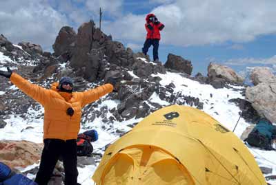 Claire at High Camp