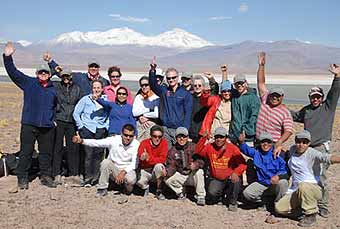 The team in front of Santa Rosa Lake