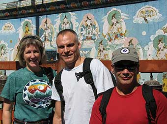 George, Peter and Karen together as a team in Kathmandu