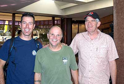 John, Jack and Don meeting in Kathmandu airport