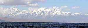 Cordillera Real from Lake Titicaca