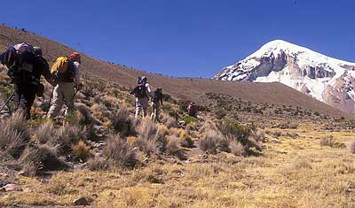 The approach to Sajama