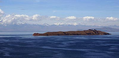 Illampu Massif across Lake Titicaca