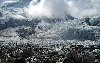 Khumbu Icefall from Everest Base Camp