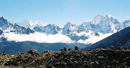 The beautiful mountain views during our hike