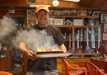 Yak Sizzler – Wally’s favorite dish at the Khumbu Lodge