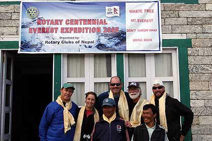 The group says farewell to Lukla, Friday Morning, May 20th