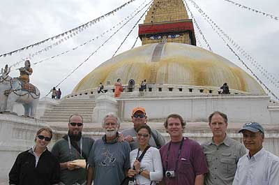 The team at the Monkey Temple