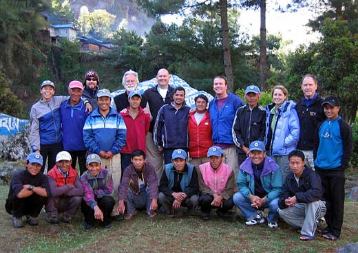 EBC 2005 Group at Phakding