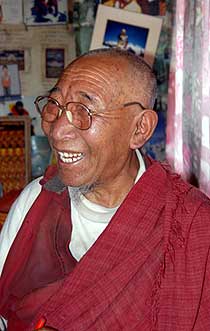 Lama Geshi at the monastery in Pangboche