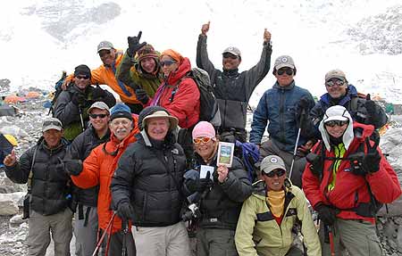 Total Success:  the entire team at Everest Base Camp
