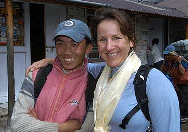 Amelie and Chung return from Gokyo Ri