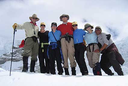 The team at Everest Base Camp