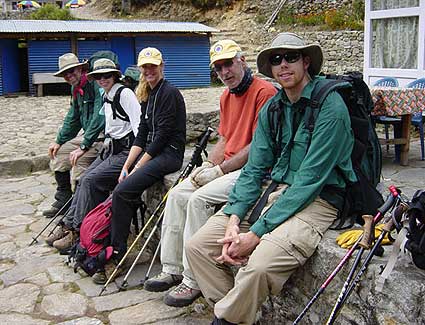 Our last day of trekking and we all trekked together