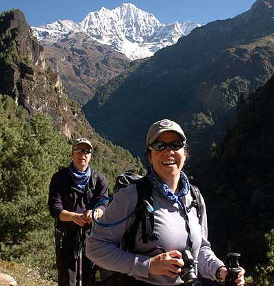 Michelle and Karl enjoying their last day on the trail