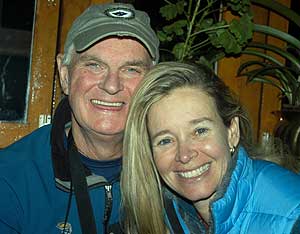 Leila and Roger at the farewell dinner