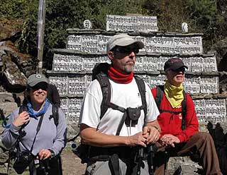 Steve, Mike and Michelle on the trail