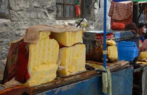 Butter for Sale:  Local market – Namche Bazaar