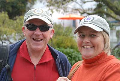 Martin and Ann Glynn celebrating in the high Andes 27 years of their lives together 