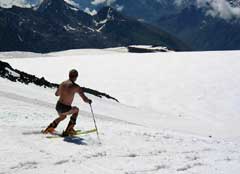 A local adventure seeker on the mountain.