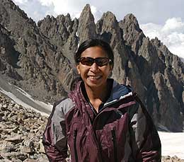 Nikki, happy to be in the mountains