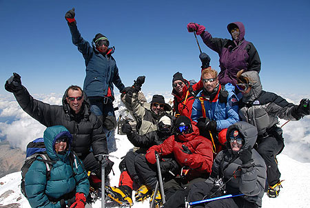 Berg Adventures 2006 Elbrus team on the Summit