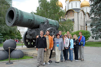 Olga with the BAI Elbrus team at The Kremlin