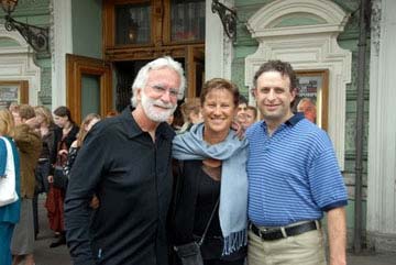 Wes, Lida & John enjoy a Swan Lake ballet at the Mariinsky Theatre