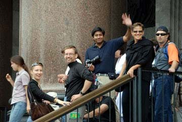 The Elbrus 2007 team enjoys the sights of St.