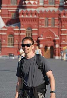 Patrick enjoying his time in the Red Square