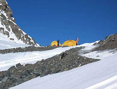 South Col camp