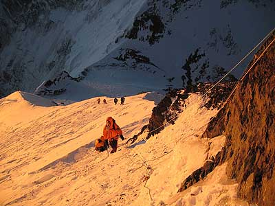 Early morning light high on Everest