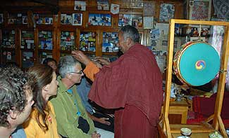 Lama Geshi blesses the BAI 2006 Everest Team