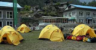 BAI camp at Phakding