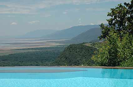 Lake Manyara as seen from the Serena lodge