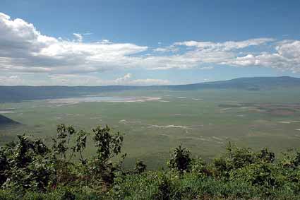 Looking into the Ngorongoro Crater