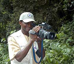 John from Star TV filming the team’s journey