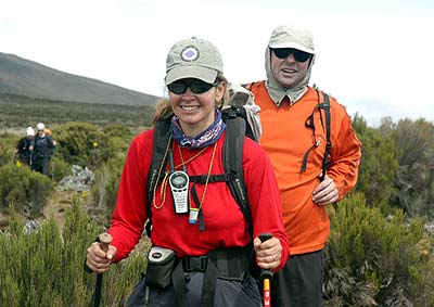 Leila and Rob setting the pace