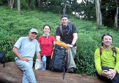 A deserving break on the trail