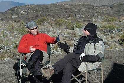 Jeremy and Rob reporting from the mountain