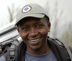 Expedition lead guide Nicholas Minja