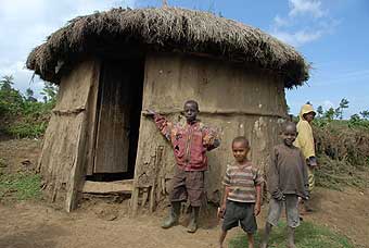 The boma we visited in a small village outside of Arusha