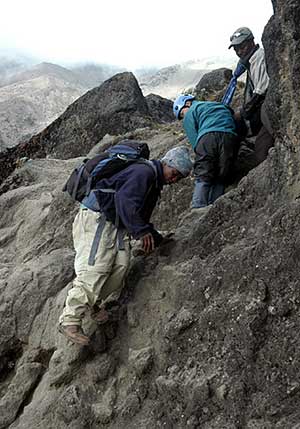 Climbing the Barranco Wall