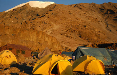 Kosovo camp on Kilimanjaro