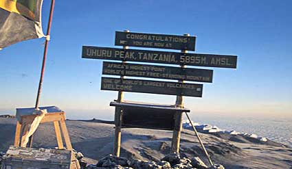 Mark & Joe make it to the roof of Africa!