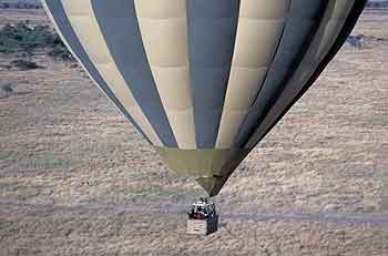 BAI travelers enjoy the sights of the Serengeti from above