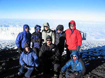 Another proud BAI team stands on the summit of Kilimanjaro