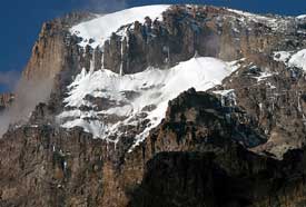 The Breach Wall viewed from Barranco Camp